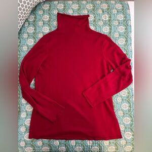 Eileen Fisher Vibrant Red Knit Top